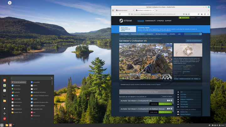 Linux Mint et Steam